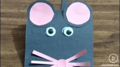 بازی و سرگرمی کودکان با موش کاغذی