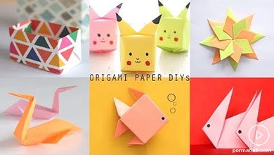 شش مدل کاردستی کاغذی به روش اوریگامی