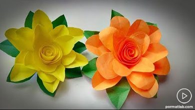 گلسازی با کاغذهای رنگی