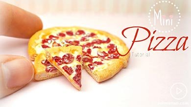 مینی پیتزا کودکانه با خمیر بازی