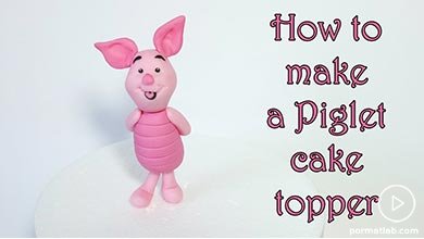 ساخت عروسک خمیری به شکل بچه خوک