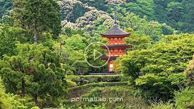 معابد ، قصر ها و باغ های کیوتو در ژاپن