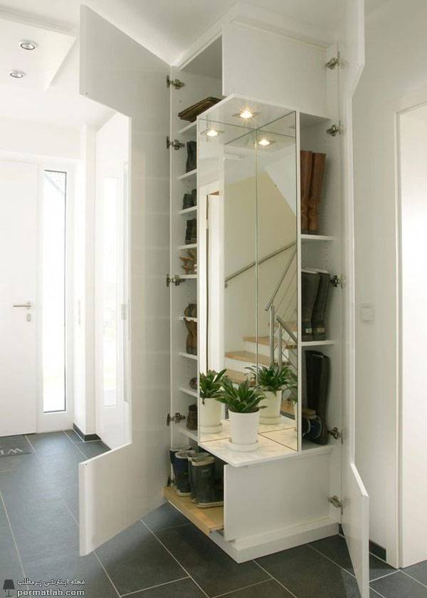 مدل جالباسی مدرن طراحی شده برای فضاهای کوچک آپارتمان