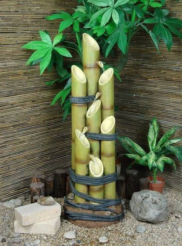مدل آبنما با طرح چوب بامبو