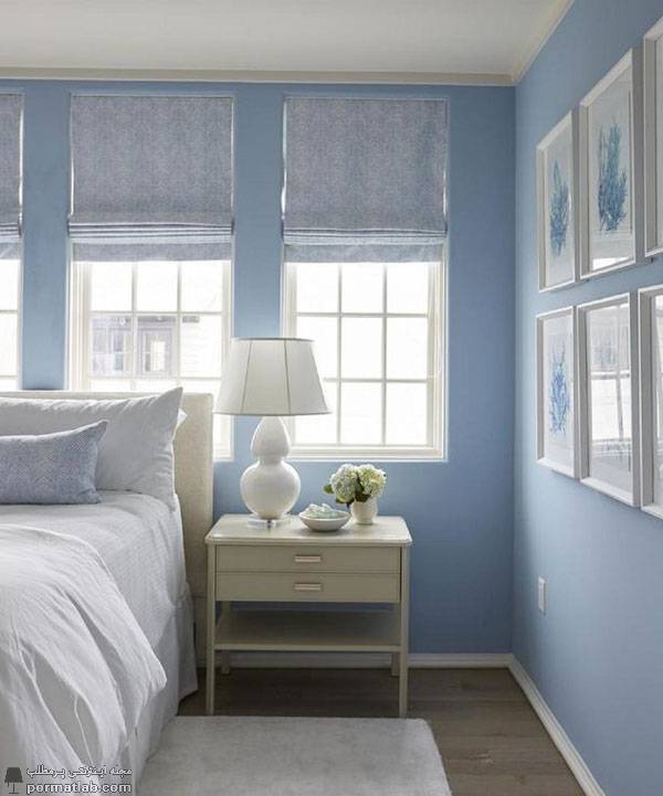 رنگ اتاق خواب عروس - اتاق خواب آبی