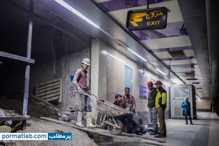 مراحل ساخت مترو در زیر زمین