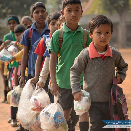 بچه‌های این مدرسه به جای شهریه پلاستیک می‌پردازند