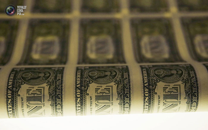 عکس هایی از مراحل چاپ اسکناس های دلار