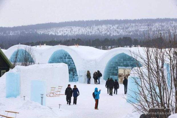 هتل یخی سویدن در شهر جوکاسجاروی سوئد