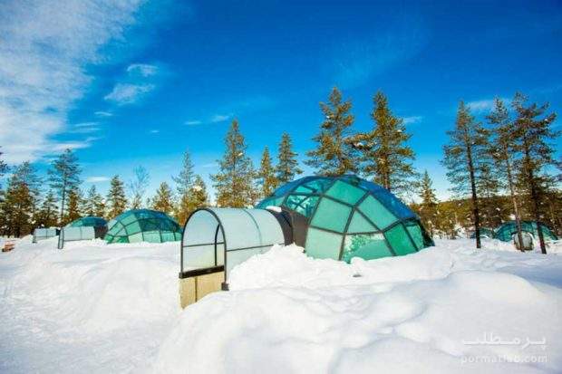 اقامتگاه قطبی کاکسلاوتانن در شهر ساریسکلا در فنلاند