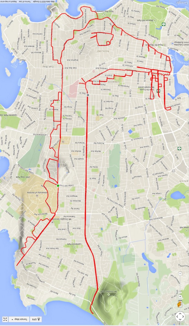 نقاشی با GPS به همراه دوچرخه سواری