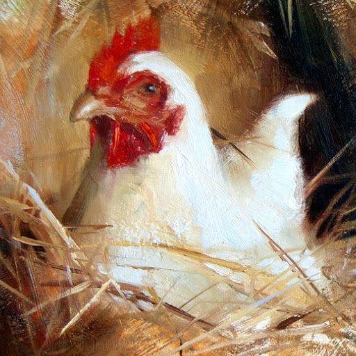 تصاویر نقاشی شده از مرغ و خروس